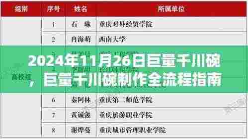 巨量千川碗制作全流程指南，初学者与进阶用户必备（2024年11月26日版）