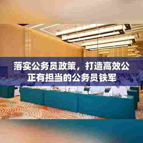 落实公务员政策,打造高效公正有担当的公务员铁军