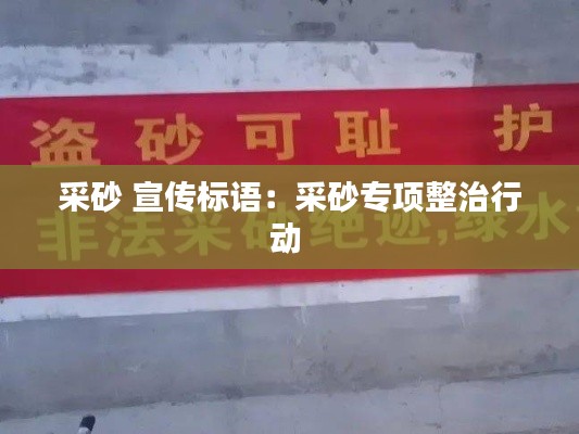采砂 宣传标语：采砂专项整治行动 