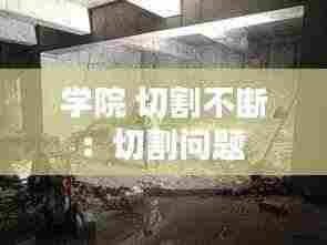 学院 切割不断：切割问题 