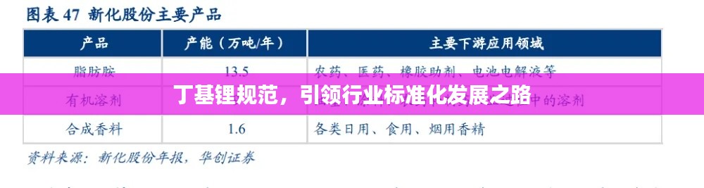 丁基锂规范,引领行业标准化发展之路