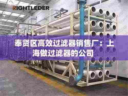 奉贤区高效过滤器销售厂:上海做过滤器的公司