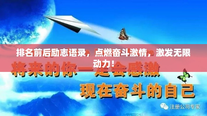 排名前后励志语录,点燃奋斗激情,激发无限动力!