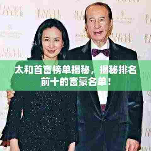 太和首富榜单揭秘,揭秘排名前十的富豪名单!