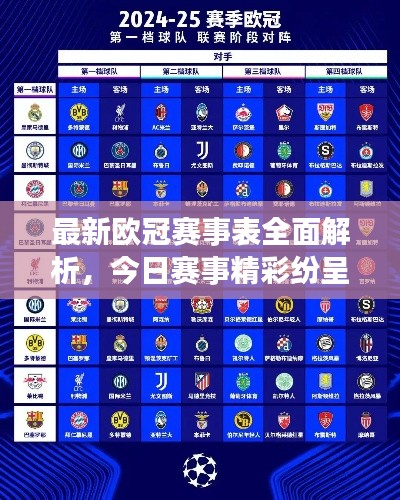 最新欧冠赛事表全面解析，今日赛事精彩纷呈一网打尽