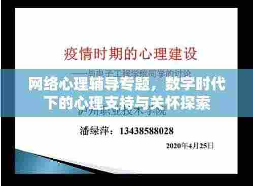 网络心理辅导专题,数字时代下的心理支持与关怀探索